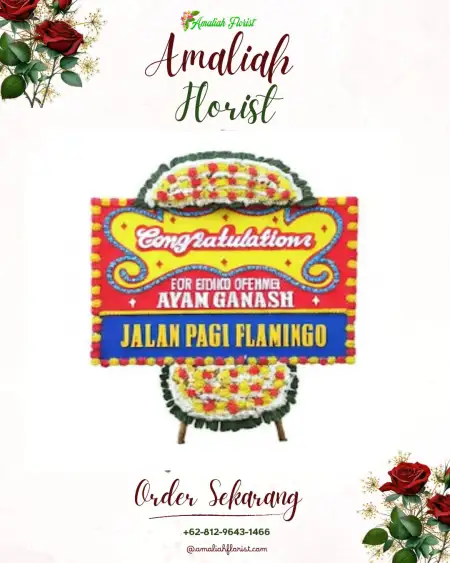 Sewa Papan Bunga Idi Tunong